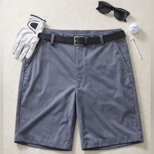 Greg Norman Golf Shorts Men’s 36 Gray Stretch Performance Moisture Wicking